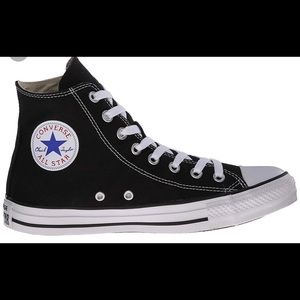 Black & White Hightop Converse Size 6